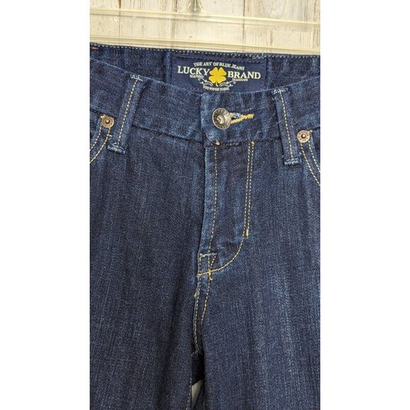 Lucky Sweet Jean Bootcut Jeans Women's 2/ 0 Dark Wash Boho Western Disco - Picture 4 of 14